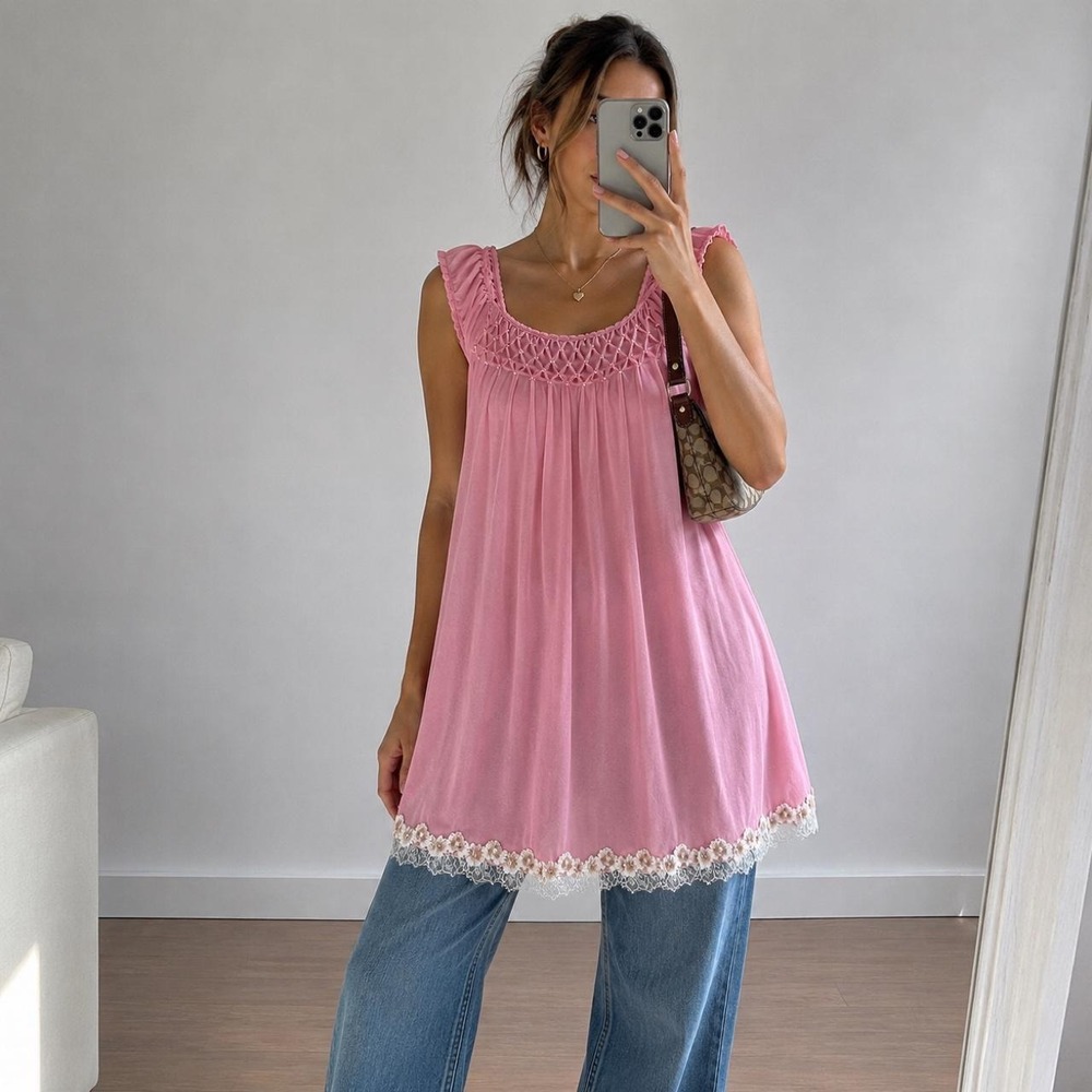 Vintage Sears Babydoll Nightgown Dress Upcycled Y2K Coquette Fairy balletcore